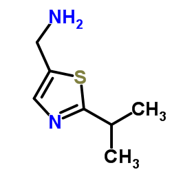 1-(2-Isopropyl-1,3-thiazol-5-yl)methanamine Structure