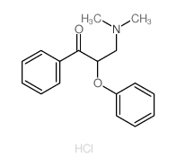3-DIMETHYLAMINO-2-PHENOXYPRO-PIOPHENONE HYDROCHLORIDE结构式