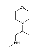 N-methyl-2-morpholin-4-ylpropan-1-amine结构式
