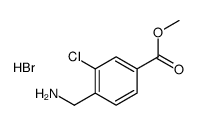 methyl 4-(aminomethyl)-3-chlorobenzoate,hydrobromide结构式