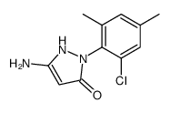 5-amino-2-(2-chloro-4,6-dimethylphenyl)-2,-dihydro-3H-pyrazol-3-one structure