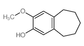 5H-Benzocyclohepten-2-ol,6,7,8,9-tetrahydro-3-methoxy- structure