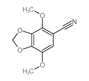 4,7-dimethoxy-1,3-benzodioxole-5-carbonitrile结构式