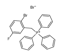 bromure de bromo-1-fluoro-4-triphenylphosphoniomethyl-2-benzene Structure