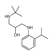 1-(tert-butylamino)-3-(2-propan-2-ylanilino)propan-2-ol结构式