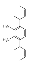 3,6-bis[(E)-pent-3-en-2-yl]benzene-1,2-diamine结构式