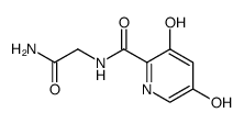 3,5-dihydroxy-pyridine-2-carboxylic acid carbamoylmethyl-amide结构式
