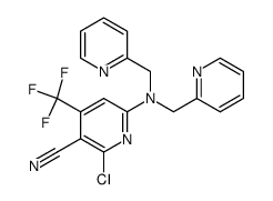 N,N-bis(2-pyridylmethyl)-6-chloro-5-cyano-4-(trifluoromethyl)-2-pyridylamine Structure