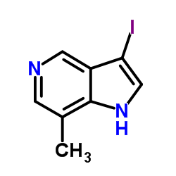 3-Iodo-7-methyl-1H-pyrrolo[3,2-c]pyridine Structure