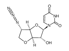 1-(3,6-anhydro-5-azido-5-deoxy-α-L-idofuranosyl)uracil Structure