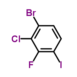 1-溴-2-氯-3-氟-4-碘苯结构式