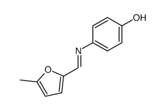 4-(5-methyl-furan-2-ylmethyleneamino)-phenol结构式