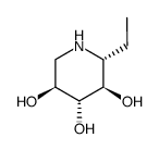 (2R,3R,4R,5S)-2-ethylpiperidine-3,4,5-triol结构式