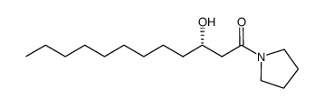 (3S)-3-hydroxydodecanoic acid pyrrolidide Structure