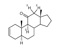 11-Oxo-9α,12,12-trideutero-5α-androsten-(2) Structure