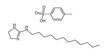 (4,5-Dihydro-1H-imidazol-2-yl)-dodecyl-amine; compound with toluene-4-sulfonic acid Structure