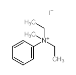 Benzenaminium,N,N-diethyl-N-methyl-, iodide (1:1) structure