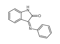 (3E)-3-(Phenylimino)-1,3-dihydro-2H-indol-2-one结构式