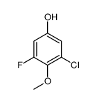 3-chloro-5-fluoro-4-methoxy-phenol结构式