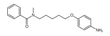 N-[5-(4-aminophenoxy)pentyl]-N-methylbenzamide Structure