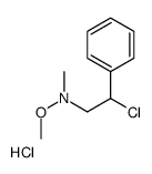 2-chloro-N-methoxy-N-methyl-2-phenylethanamine,hydrochloride结构式