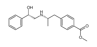 4-[(S)-2-((S)-2-Hydroxy-2-phenyl-ethylamino)-propyl]-benzoic acid methyl ester Structure