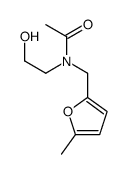 N-(2-hydroxyethyl)-N-[(5-methylfuran-2-yl)methyl]acetamide结构式