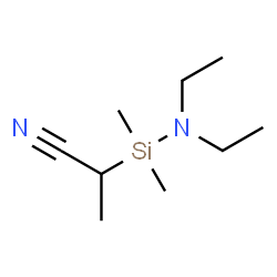 1-Cyanoethyl(diethylamino)dimethylsilane结构式