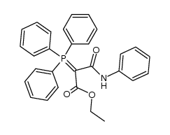 [(ethoxycarbonyl)(phenylcarbamoyl)methylene]triphenylphosphorane Structure