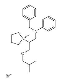 N-benzyl-N-[3-(2-methylpropoxy)-2-(1-methyl-2,3,4,5-tetrahydropyrrol-1-yl)propyl]aniline bromide Structure