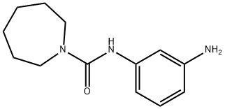 N-(3-氨基苯基)氮杂-1-甲酰胺结构式