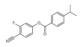 (4-cyano-3-fluorophenyl) 4-propan-2-ylbenzoate结构式