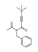 3-trimethylsilanylpropynoic acid benzylisopropenylamide Structure