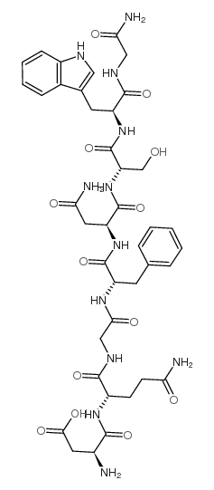ASP-GLN-GLY-PHE-ASN-SER-TRP-GLY-NH2结构式