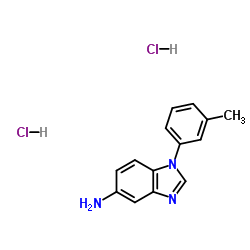 1-(3-Methylphenyl)-1H-benzimidazol-5-amine dihydrochloride结构式