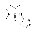 N-[dimethylamino(furan-2-yloxy)phosphoryl]-N-methylmethanamine结构式