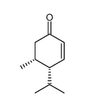 2-Cyclohexen-1-one,5-methyl-4-(1-methylethyl)-,(4R-cis)-(9CI) structure