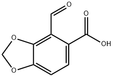 4-甲酰基苯并[D][1,3]二氧戊环-5-羧酸结构式