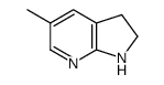 5-methyl-2,3-dihydro-1H-pyrrolo[2,3-b]pyridine结构式