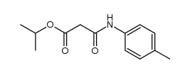 isopropyl N-(4-methylphenyl)malonamate Structure