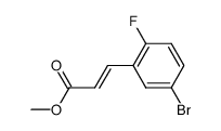 (E)-methyl 3-(5-bromo-2-fluorophenyl)acrylate结构式