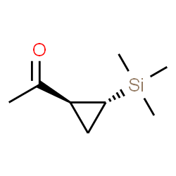 Ethanone, 1-[2-(trimethylsilyl)cyclopropyl]-, trans- (9CI) Structure