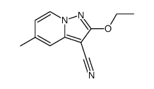 Pyrazolo[1,5-a]pyridine-3-carbonitrile, 2-ethoxy-5-methyl- (9CI)结构式