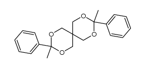 3,9-dimethyl-3,9-diphenyl-2,4,8,10-tetraoxaspiro[5.5]undecane结构式