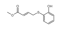 Methyl 4-[2-hydroxyphenyl)thio]-2-butenoate结构式