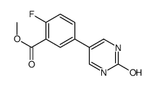 methyl 2-fluoro-5-(2-oxo-1H-pyrimidin-5-yl)benzoate结构式