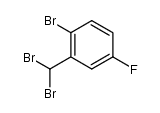 2-bromo-5-fluorobenzal bromide Structure