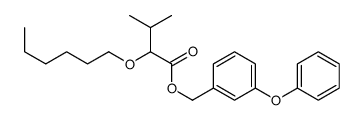 (3-phenoxyphenyl)methyl 2-hexoxy-3-methylbutanoate Structure