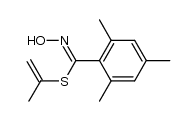 2,4,6-Trimethylbenzthiohydroximsaeure-S-(1-methylvinyl)ester结构式