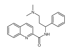 N-[3-(dimethylamino)-1-phenylpropyl]quinoline-2-carboxamide结构式